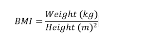 Body mass index